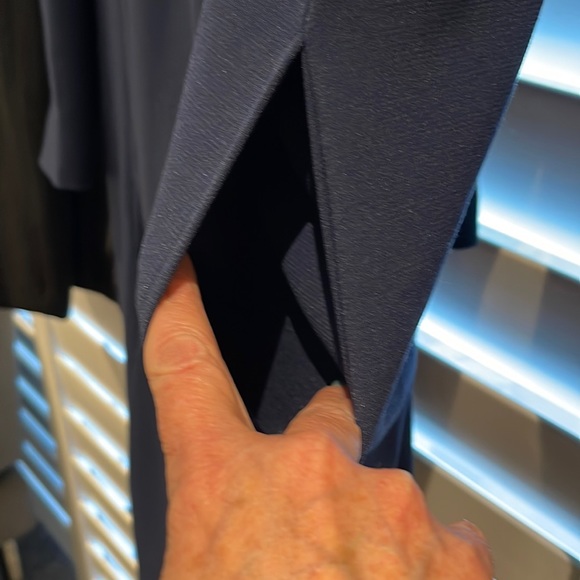 NWOT/HbyHALSTON Classic style Navy Topper Trench Coat. Never worn, like NEW! 16 - Picture 12 of 15